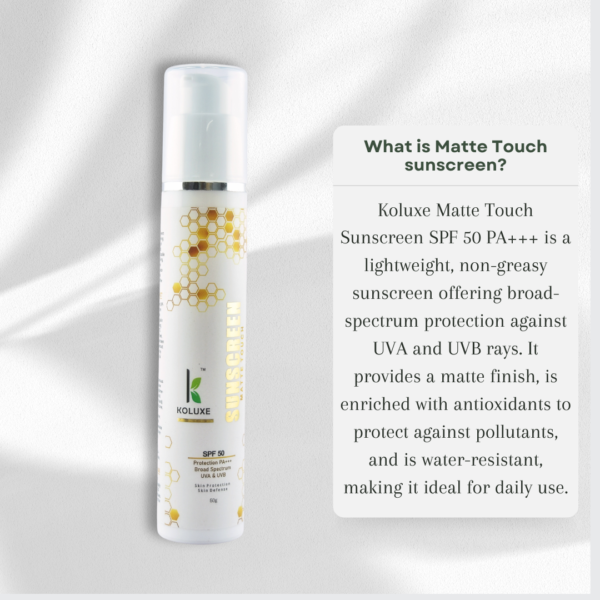 Koluxe Matte Touch Sunscreen Spf 50 PA+++