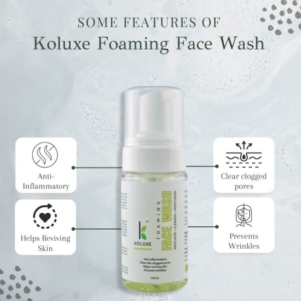 Features of Koluxe Foaming Face Wash