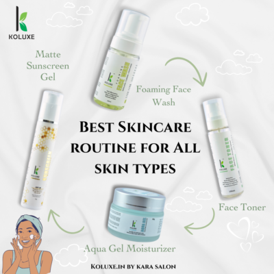 Koluxe Skin care Routine with Matte Touch Sunscreen