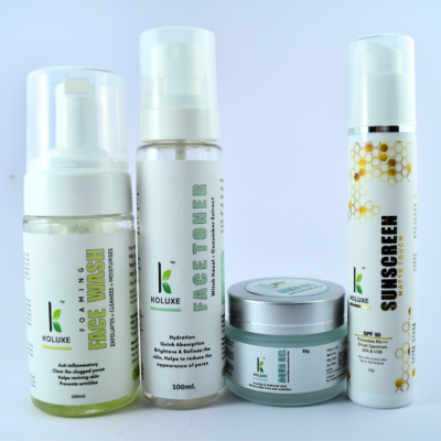 Koluxe Skin care Routine with Matte Touch Sunscreen